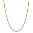 thumbnail image 1 of Real 10kt Yellow Gold 3.2mm Semi-Solid Anchor Chain; 22 inch; Lobster Clasp; for Adults and Teens; for Women and Men, 1 of 1