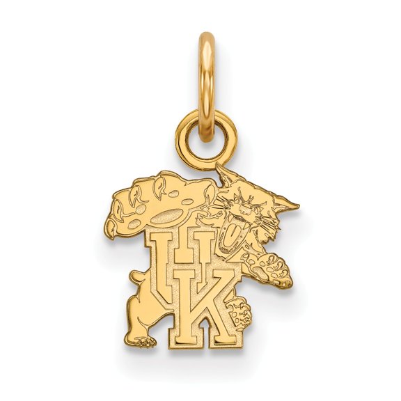Real 10kt Yellow Goldy LogoArt University of Kentucky XS Pendant; for Adults and Teens; for Women and Men
