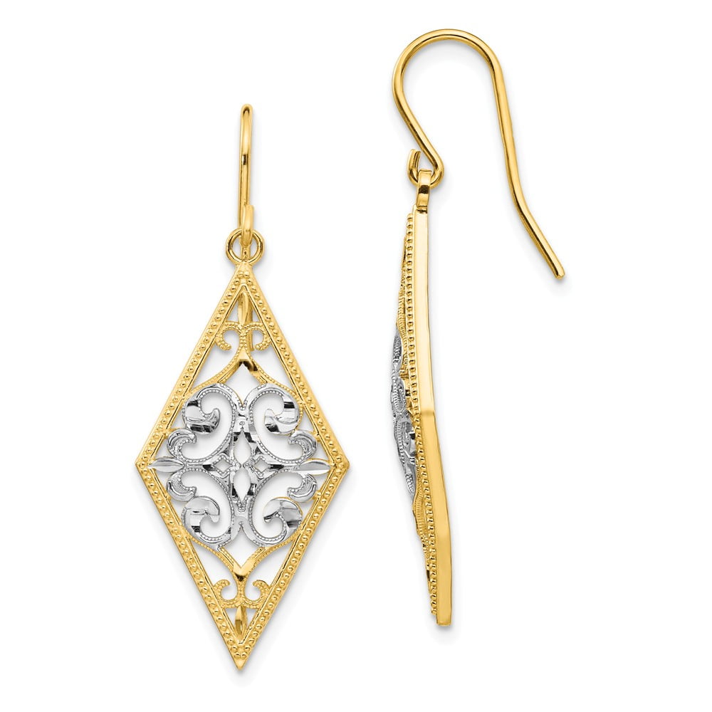 Mens diamond store dangle earrings