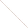 thumbnail image 1 of Real 14kt Rose Gold 1.0mm Diamond-cut Cable Chain Anklet; 10 inch; Lobster Clasp; for Adults and Teens; for Women and Men, 1 of 4