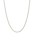 thumbnail image 1 of Real 14kt Rose Gold 1.2mm Diamond Cut Spiga Chain; 16 inch; Lobster Clasp; for Adults and Teens; for Women and Men, 1 of 5