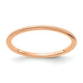thumbnail image 1 of Real 14kt Rose Gold 1.2mm Milgrain Stackable Band Size: 9; for Adults and Teens; for Women and Men, 1 of 3