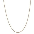 thumbnail image 1 of Real 14kt Rose Gold 1.3mm Box Chain; 24 inch; Lobster Clasp; for Adults and Teens; for Women and Men, 1 of 4