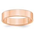 thumbnail image 1 of Real 14kt Rose Gold 5mm LTW Flat Band Size 13; for Adults and Teens; for Women and Men, 1 of 1