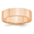 thumbnail image 1 of Real 14kt Rose Gold 6mm LTW Flat Band Size 11; for Adults and Teens; for Women and Men, 1 of 1