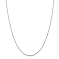 thumbnail image 1 of Real 14kt White Gold 1.25mm Round Parisian Wheat Chain; 16 inch; Lobster Clasp; for Adults and Teens; for Women and Men, 1 of 5