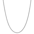 thumbnail image 1 of Real 14kt White Gold 1.4mm Diamond Cut Spiga Chain; 14 inch; Lobster Clasp; for Adults and Teens; for Women and Men, 1 of 4