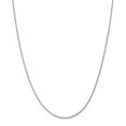 thumbnail image 1 of Real 14kt White Gold 1.75mm Parisian Wheat Chain; 16 inch; Lobster Clasp; for Adults and Teens; for Women and Men, 1 of 5