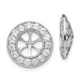 thumbnail image 1 of Real 14kt White Gold 1ct Diamond Earring Jackets; for Adults and Teens; for Women and Men, 1 of 2