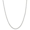 thumbnail image 1 of Real 14kt White Gold 2.25mm Flat Figaro Chain; 20 inch; Lobster Clasp; for Adults and Teens; for Women and Men, 1 of 5