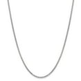 thumbnail image 1 of Real 14kt White Gold 2.45mm Semi-Solid Round Box Chain; 20 inch; Lobster Clasp; for Adults and Teens; for Women and Men, 1 of 5
