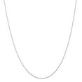 thumbnail image 1 of Real 14kt White Gold .5 mm Carded Cable Rope Chain; 20 inch; for Adults and Teens; for Women and Men, 1 of 6