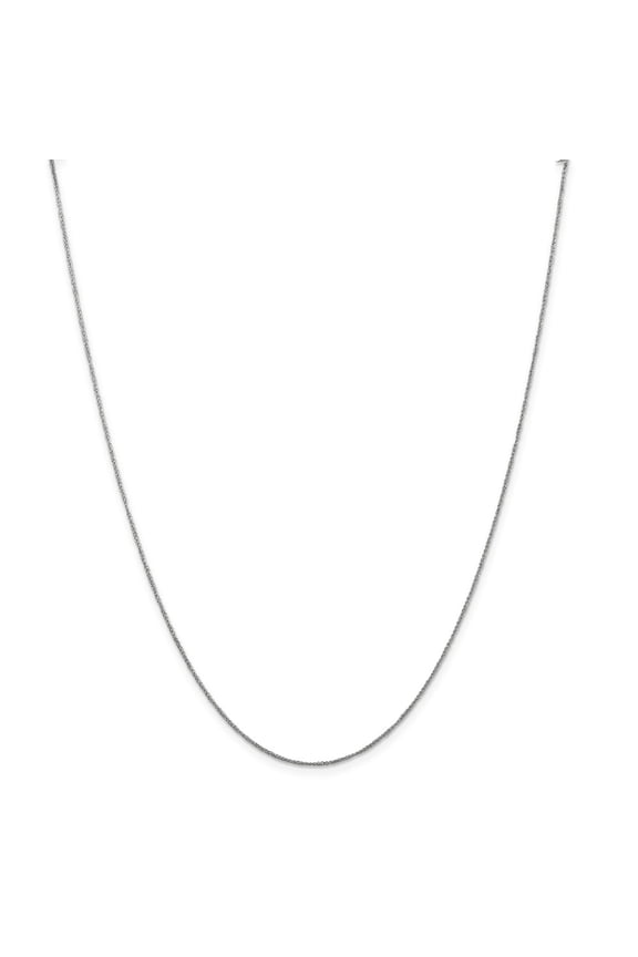 Real 14kt White Gold .70mm Ropa Chain; 18 inch; for Adults and Teens; for Women and Men