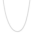 thumbnail image 1 of Real 14kt White Gold .80mm Spiga with Lobster Clasp Chain; 30 inch; Lobster Clasp; for Adults and Teens; for Women and Men, 1 of 5