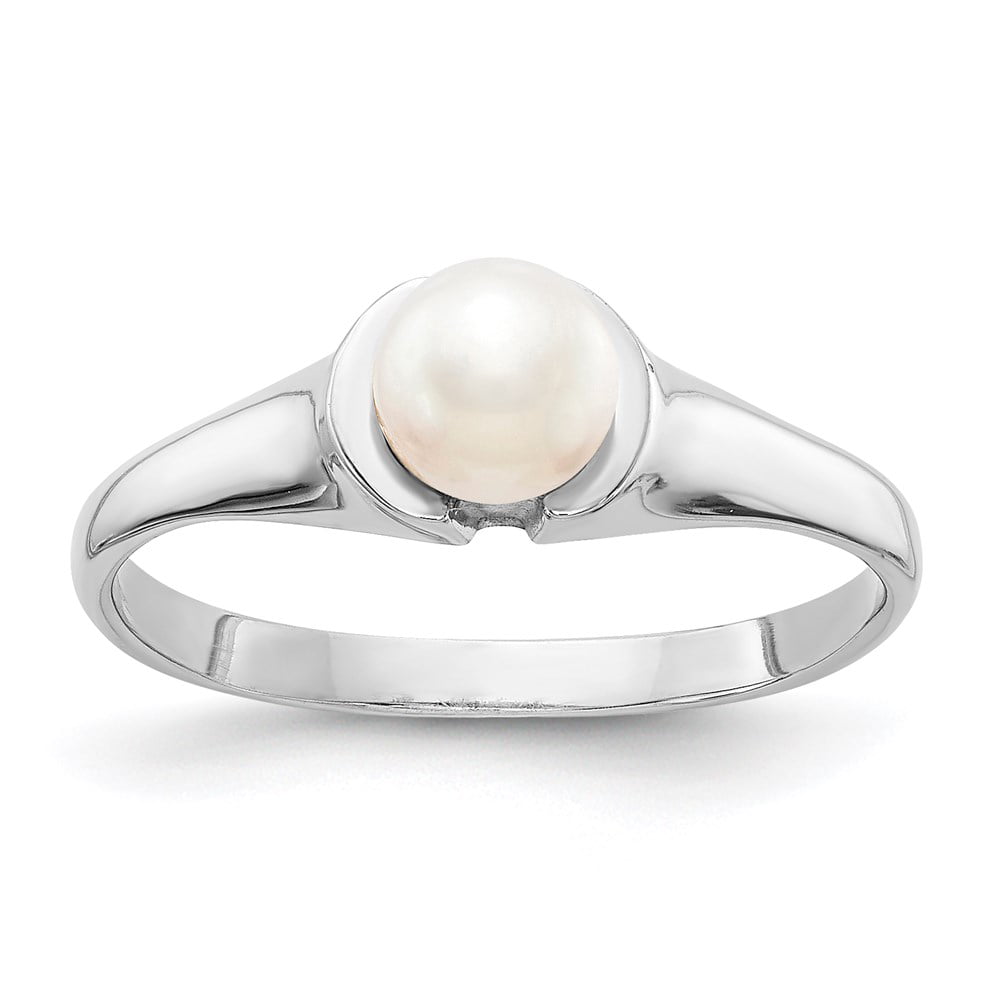 Amazon.com: Freshwater Pearl Ring Sterling Silver Rings for Women 925  Adjustable with Cubic Zirconia Open June Birthstone Rings for Teen Girls  with Real Round Genuine Cultured Stackable : Clothing, Shoes & Jewelry