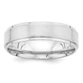 thumbnail image 1 of Real 14kt White Gold Standard Comfort Fit Brush Satin Fancy Band Size: 10; for Adults and Teens; for Women and Men, 1 of 2