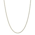 thumbnail image 1 of Real 14kt Yellow Gold 1.2mm Diamond Cut Spiga Chain; 30 inch; Lobster Clasp; for Adults and Teens; for Women and Men, 1 of 5