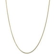 thumbnail image 1 of Real 14kt Yellow Gold 1.3mm Curb Pendant Chain; 24 inch; for Adults and Teens; for Women and Men, 1 of 5