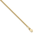 thumbnail image 1 of Real 14kt Yellow Gold 1.5mm Box Chain Chain Bracelet; 7 inch; Lobster Clasp; for Adults and Teens; for Women and Men, 1 of 4
