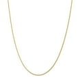 thumbnail image 1 of Real 14kt Yellow Gold 1.5mm Diamond Cut Parisian Wheat Chain; 30 inch; Lobster Clasp; for Adults and Teens; for Women and Men, 1 of 5
