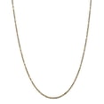 thumbnail image 1 of Real 14kt Yellow Gold 1.8mm Diamond Cut Milano Rope Chain; 16 inch; Lobster Clasp; for Adults and Teens; for Women and Men, 1 of 5