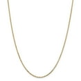 thumbnail image 1 of Real 14kt Yellow Gold 1.8mm Diamond Cut Round Open Link Cable Chain; 20 inch; for Adults and Teens; for Women and Men, 1 of 5