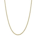 thumbnail image 1 of Real 14kt Yellow Gold 2.25mm Diamond Cut Rope with Lobster Clasp Chain; 16 inch; for Adults and Teens; for Women and Men, 1 of 5