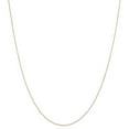 thumbnail image 1 of Real 14kt Yellow Gold .42 mm Carded Curb Chain; 20 inch; for Adults and Teens; for Women and Men, 1 of 6