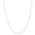 thumbnail image 1 of Real 14kt Yellow Gold .5 mm Carded Curb Chain; 20 inch; for Adults and Teens; for Women and Men, 1 of 6