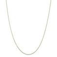 thumbnail image 1 of Real 14kt Yellow Gold .8mm Diamond Cut Round Open Link Cable Chain; 16 inch; for Adults and Teens; for Women and Men, 1 of 5