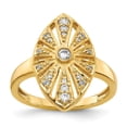 thumbnail image 1 of Real 14kt Yellow Gold Diamond Vintage Ring Size: 7; for Adults and Teens; for Women and Men, 1 of 5