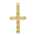 thumbnail image 1 of Real 14kt Yellow Gold Filigree Cross Pendant; for Adults and Teens; for Women and Men, 1 of 4