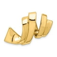 thumbnail image 1 of Real 14kt Yellow Gold Fits up to 8mm Regular; 10mm Fancy Reversible Omega Slide; for Adults and Teens; for Women and Men, 1 of 4