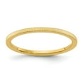 thumbnail image 1 of Real 14kt Yellow Gold Gold 1.2mm Line Pattern Stackable Band Size: 4; for Adults and Teens; for Women and Men, 1 of 4