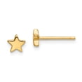 thumbnail image 1 of Real 14kt Yellow Gold Gold Polished Star Post Earrings; for Adults and Teens; for Women and Men, 1 of 3