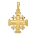 thumbnail image 1 of Real 14kt Yellow Gold Jerusalem Cross Pendant; for Adults and Teens; for Women and Men, 1 of 4