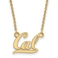 thumbnail image 1 of Real 14kt Yellow Gold LogoArt University of California Berkeley Small Pendant With Necklace; for Adults and Teens; for Women and Men, 1 of 2