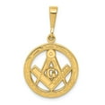 thumbnail image 1 of Real 14kt Yellow Gold Masonic Pendant; for Adults and Teens; for Women and Men, 1 of 3