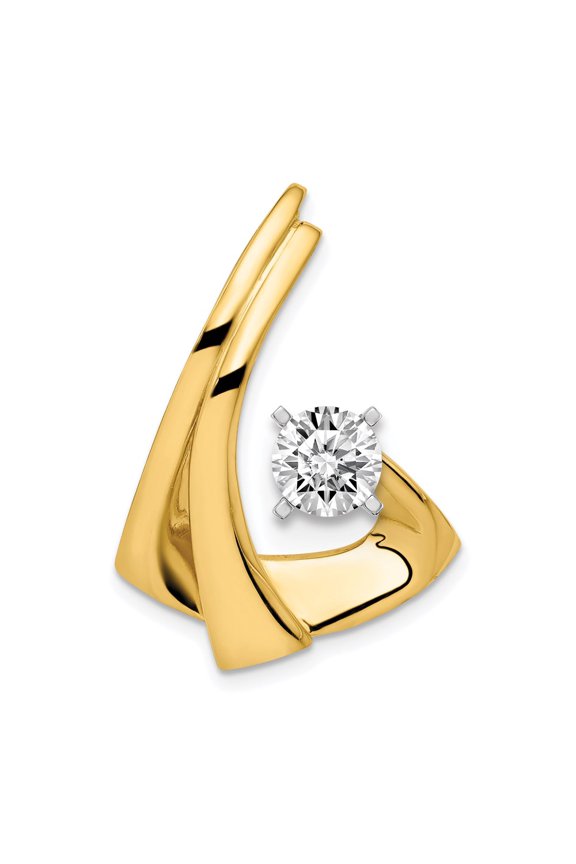 Real 14kt Yellow Gold Peg Set Slide Mounting; for Adults and Teens; for Women and Men