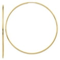 thumbnail image 1 of Real 14kt Yellow Gold Polished Endless Tube Hoop Earrings; for Adults and Teens; for Women and Men, 1 of 3