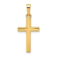 thumbnail image 1 of Real 14kt Yellow Gold Polished Latin Cross Pendant; for Adults and Teens; for Women and Men, 1 of 1