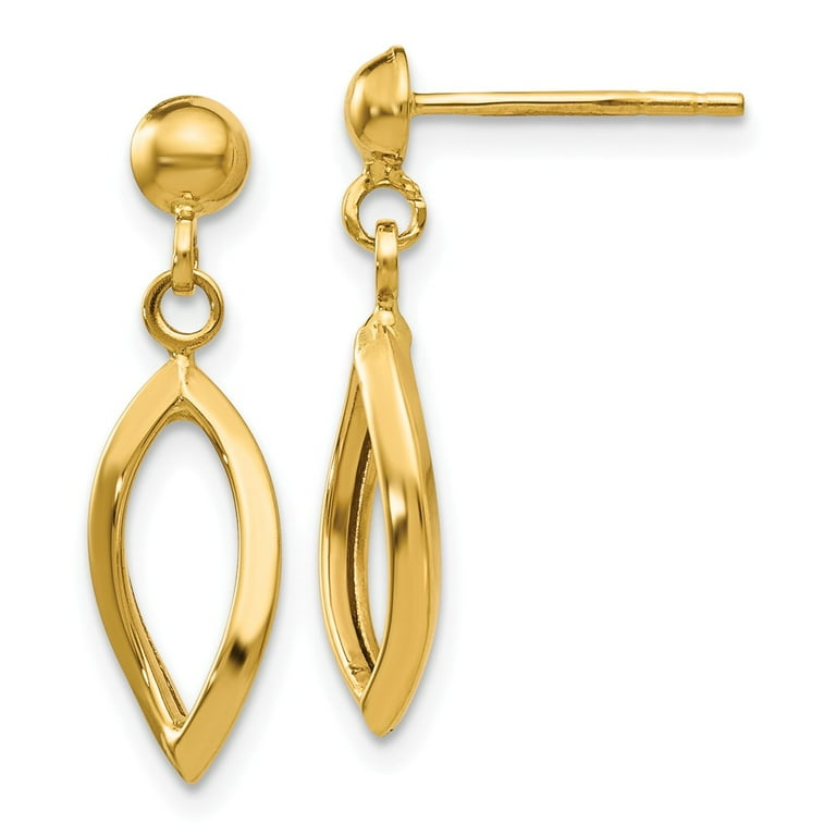 14k gold sale dangle earrings mens