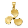 thumbnail image 1 of Real 14kt Yellow Gold Propeller Pendant; for Adults and Teens; for Women and Men, 1 of 3