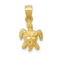 thumbnail image 1 of Real 14kt Yellow Gold Turtle Pendant; for Adults and Teens; for Women and Men, 1 of 4