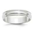 thumbnail image 1 of Real 14ktW 5mm LTW Milgrain Half Round Band Size 7.5; for Adults and Teens; for Women and Men, 1 of 3