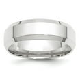 thumbnail image 1 of Real 14ktW 7mm Bevel Edge Comfort Fit Band Size 5.5; for Adults and Teens; for Women and Men, 1 of 4