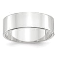 thumbnail image 1 of Real 14ktW 7mm LTW Flat Band Size 8.5; for Adults and Teens; for Women and Men, 1 of 3