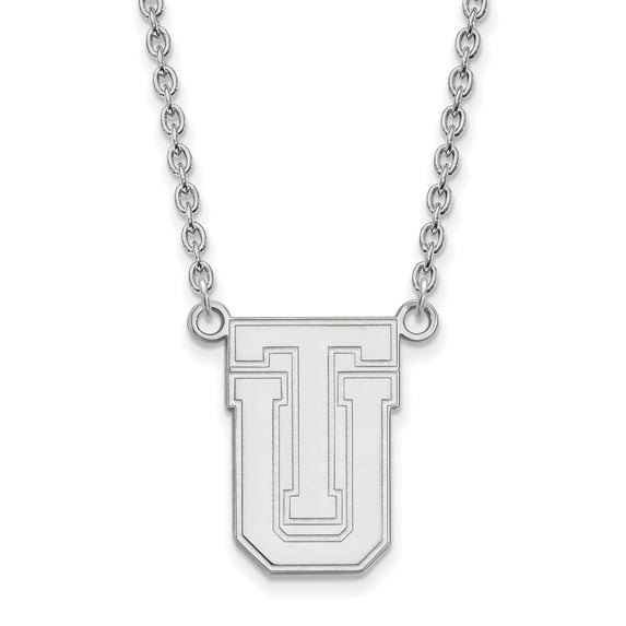 Real 14ktw LogoArt The University of Tulsa Large Pendant With Necklace; 18 inch; for Adults and Teens