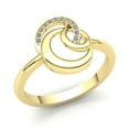 thumbnail image 1 of Real 1carat Round Cut Diamond Ladies Bridal Interlinked Engagement Fancy Ring Solid 14K Rose, White or Yellow Gold IJ SI2, 1 of 3