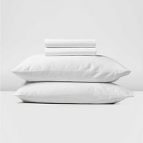 Real 300 Thread Count, 100% Egyptian Cotton Sheet Set [4 PC- Twin Size, White Color] Fit EXTRA DEEP 25" Deep Pocket